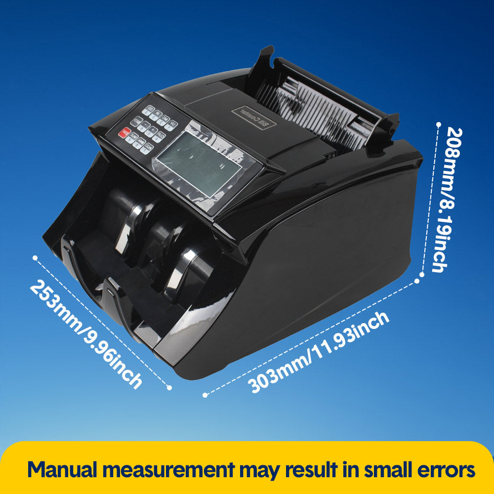 Auto Money Bill Counter Counting Machine Australia Notes with UV MG IR Detector