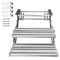 Mershine Caravan Double Step Pull Out Retractable Aluminum 2 Step RV Camper Aluminium