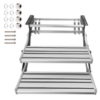 Mershine Caravan Double Step Pull Out Retractable Aluminum 2 Step RV Camper Aluminium