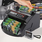 Mershine 2108 Black Australian Note Bill Counter - Automatic Money Cash Counting Machine for Australian Banknotes