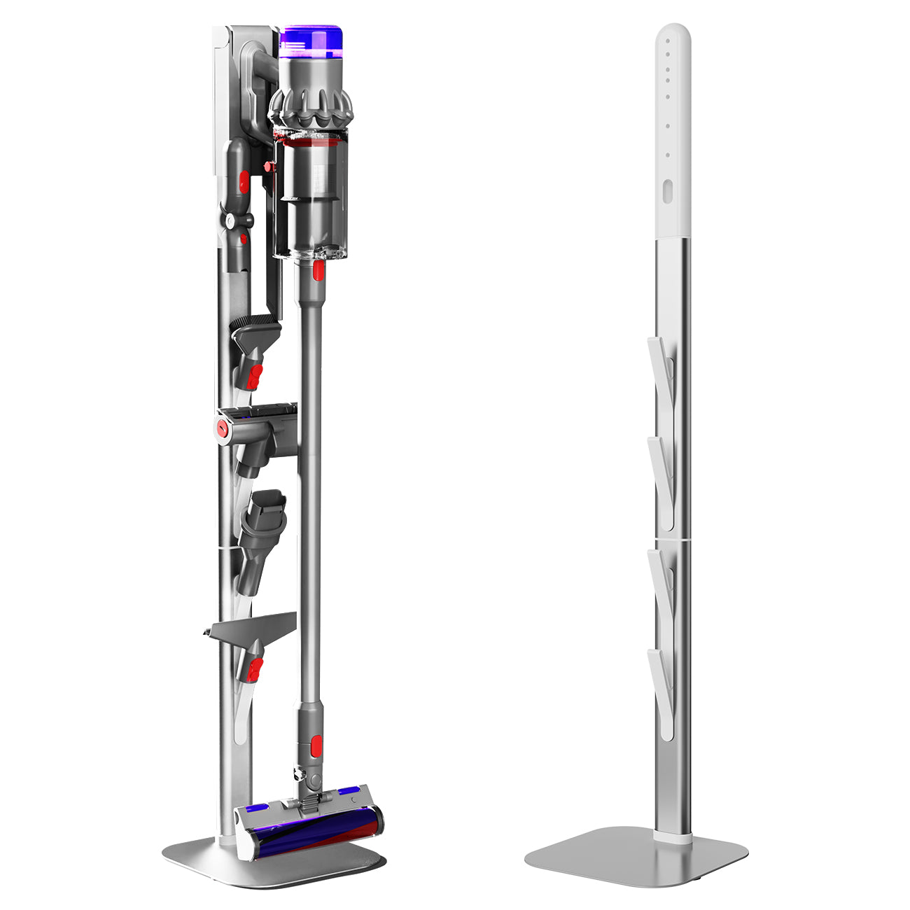 Mershine Vacuum Stand for Dyson G5 | Wall Mount Storage Holder & Docking Station | Compatible with Dyson V6-V15 (G5/V6/V7/V8/V10/V11/V12/V15) | Organizes 6-10 Accessories | Space-Saving