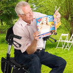 Mershine 4 Wheel Folding Rollator Walker Aluminium Walking Mobility Aid Lightweight