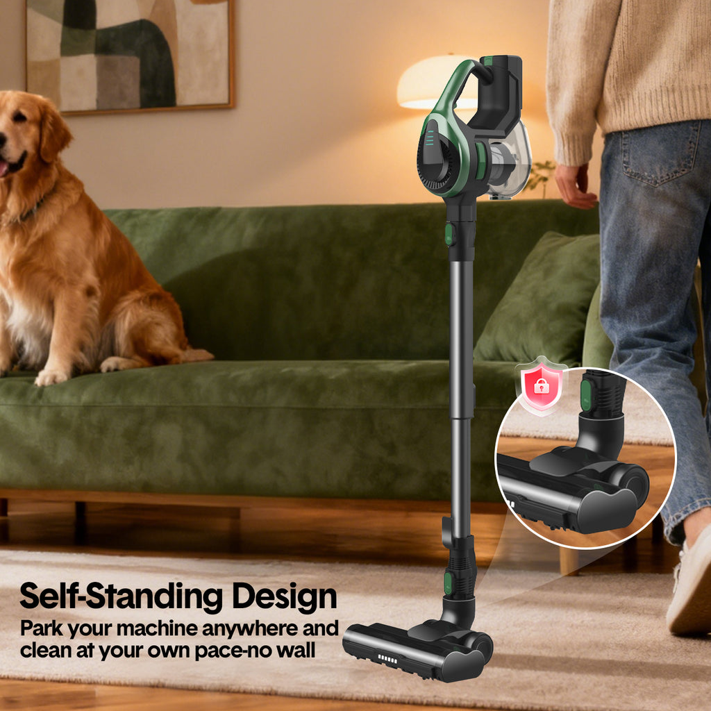 Mershine Cordless Vacuum Cleaner Stick Vacuum Self-Standing Powerful Vacuum CT5PRO