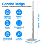 Mershine Vacuum Stand for Dyson G5 | Wall Mount Storage Holder & Docking Station | Compatible with Dyson V6-V15 (G5/V6/V7/V8/V10/V11/V12/V15) | Organizes 6-10 Accessories | Space-Saving