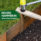 Mershine Garden 6 Pack Steel Landscape Edging w/Rust Patina Finish - 100CM x 20CM Strips Metal Border w/ 7 Clips & Gloves -Edge for Lawn Yard (600CM Total)