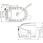 Mershine SEAFLO 12V 1100GPH Automatic Bilge Pump Marine Boat Auto Submersible Pump