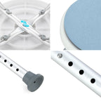 Mershine Adjustable Bath Shower Stool for Elderly Seniors - Height Adjustable Round Shower Bench Chair with Rotating Swivel Seat | Non-Slip Bathroom Safety Stool