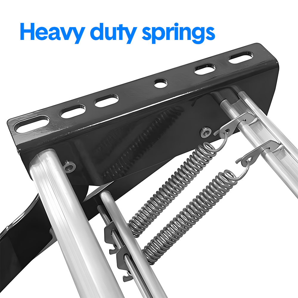 Mershine Caravan Double Step Pull Out Retractable Aluminum 2 Step RV Camper Aluminium