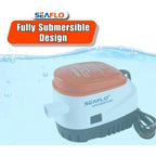 Mershine SEAFLO 12V 1100GPH Automatic Bilge Pump Marine Boat Auto Submersible Pump