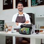 Mershine 2108 Black Australian Note Bill Counter - Automatic Money Cash Counting Machine for Australian Banknotes